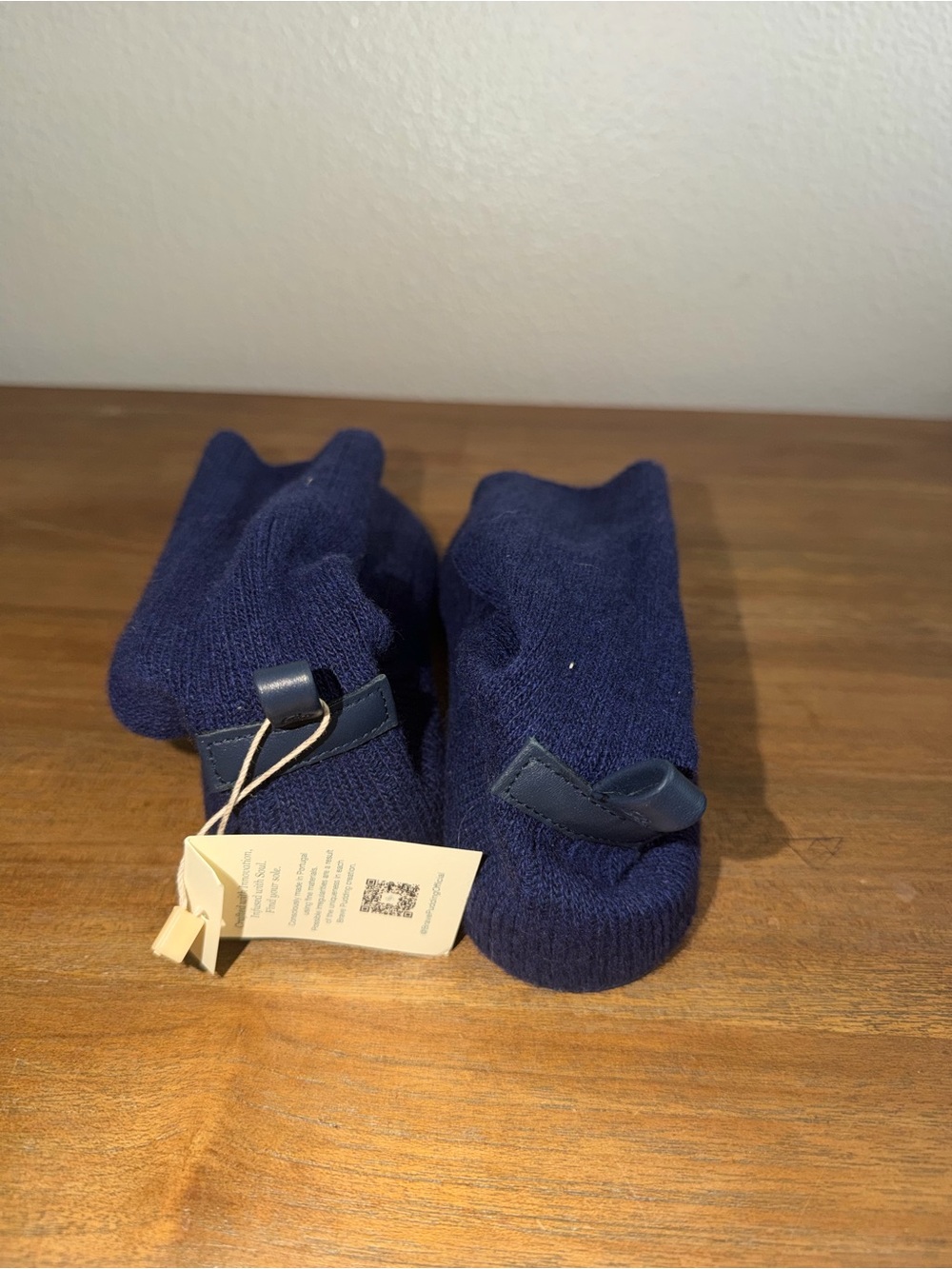 Knee-High Knit Heeled Boots in Navy - Unbranded - Picture 4 of 5